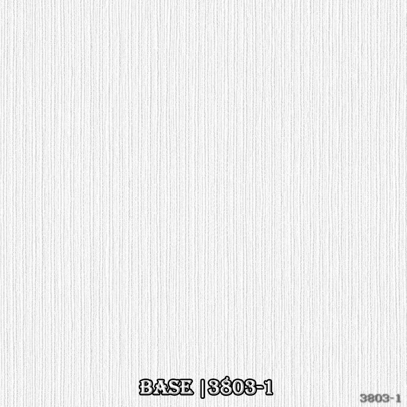 Mẫu giấy dán tường Base 3803-1 với tông màu trắng lịch lãm, vân giấy dọc căn nhà cảu bạn sẽ trở nên sang trọng.